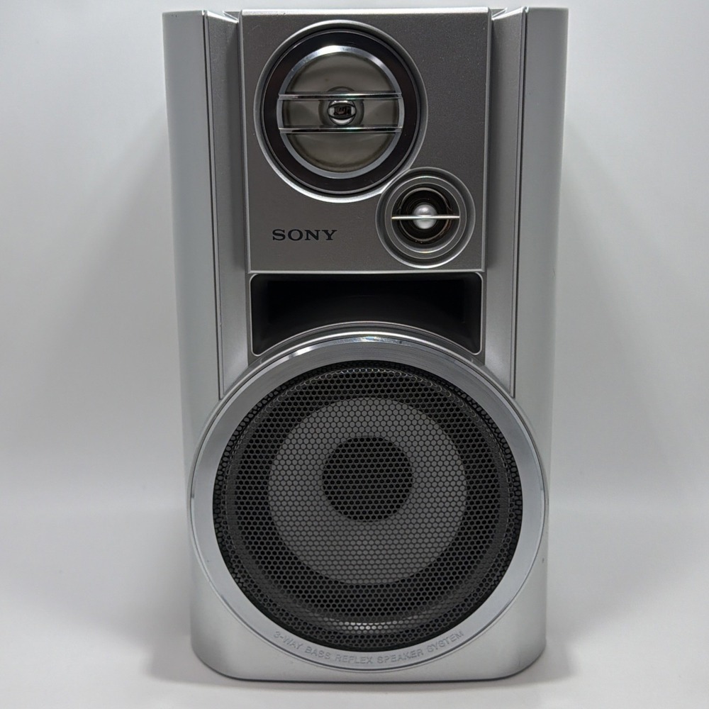 Sony SS-CHP7 3-Way Bass Reflex Bookshelf Speaker Silver 6 Ohm Wired